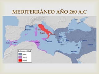 MEDITERRÁNEO AÑO 260 A.C
          
 