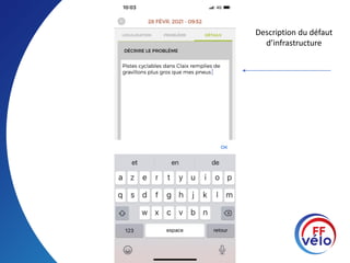 Description du défaut
d’infrastructure
 