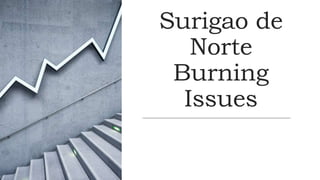 Surigao de
Norte
Burning
Issues
 
