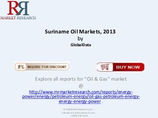 Suriname Oil Markets, 2013
by
GlobalData

Explore all reports for “Oil & Gas” market
@
http://www.rnrmarketresearch.com/reports/energypower/energy/petroleum-energy/oil-gas-petroleum-energyenergy-energy-power .
© RnRMarketResearch.com ;
sales@rnrmarketresearch.com ;
+1 888 391 5441

 