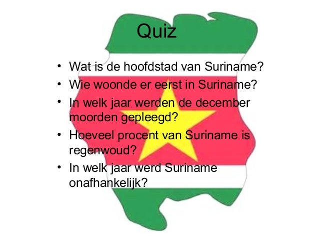 Suriname spreekbeurt menno