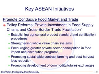 Regional perspectives on the unique challenges for food security in Southeast Asia