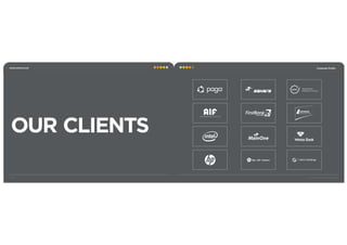 Corporate Proﬁle
| 12
OUR CLIENTS
www.surkreo.com
Growth Hacking Marketing
 