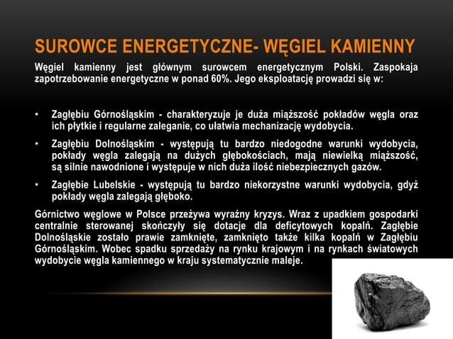 Surowce energetyczne – elektrownie w polsce