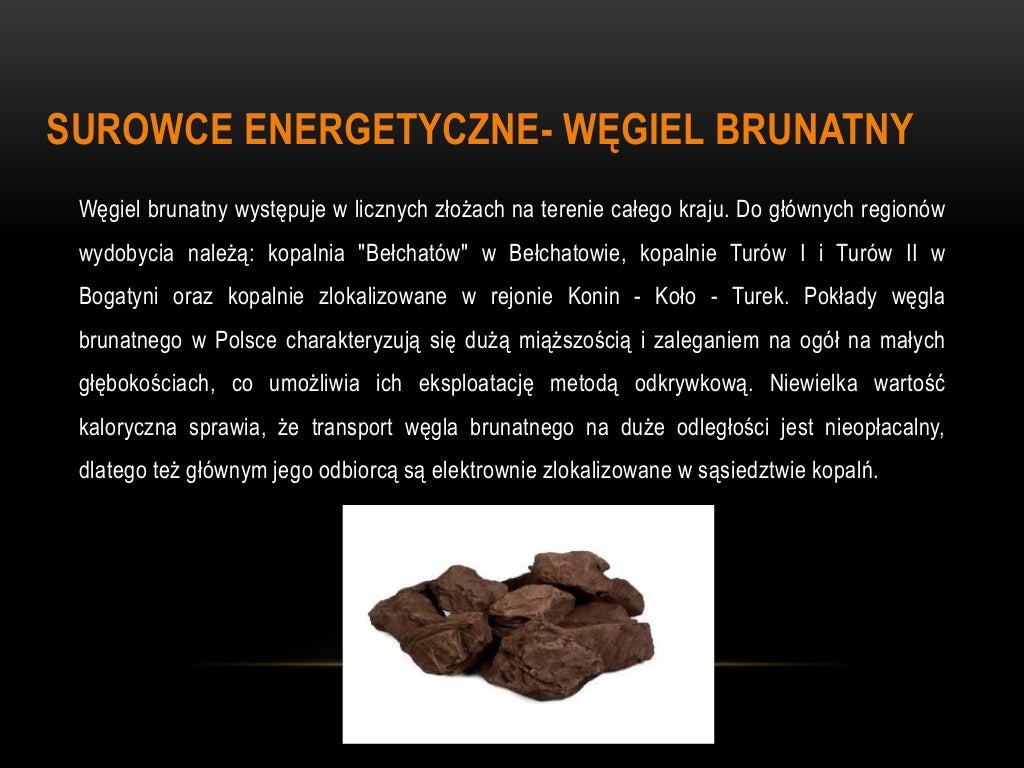 Chemia 1 Liceum Surowce Energetyczne Sprawdzian Surowce energetyczne – elektrownie w polsce