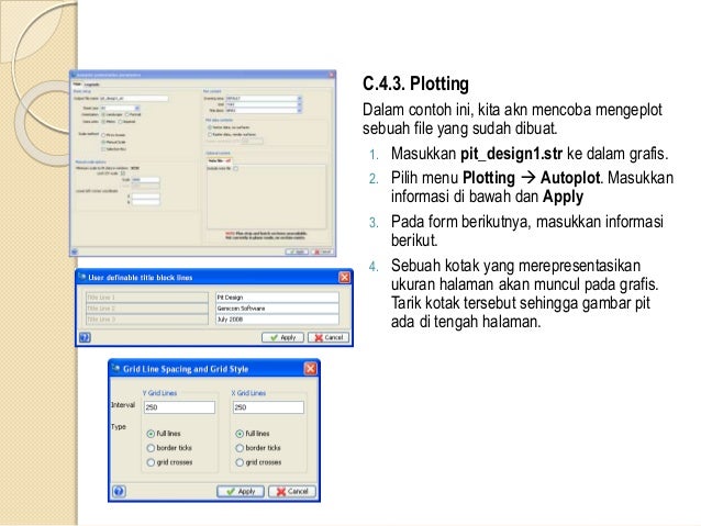 program grafis aplikasi desain 6 contoh Geologi Aplikasi Surpac untuk program grafis aplikasi desain 6 contoh Geologi Aplikasi Surpac untuk