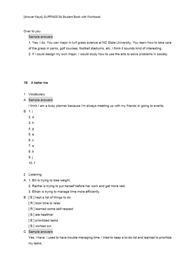 SURPASS 3A Student Book with Workbook Answer key.pdf