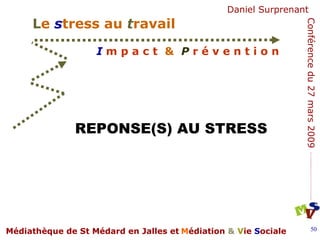 REPONSE(S) AU STRESS 