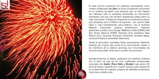 En este dominio contamos con expertos contrastados, como
nuestro colaborador mr_Xem, en sumir al potencial consumidor
en un universo de placer–ocio; diversión que, no solo relajará
sus defensas ante el constante bombardeo de información
interesada, sino que nos brindará valiosísimas pistas sobre su
“ego consumidor. Creativo de vanguardia en el panorama actual,
sus campañas para el Plátano de Canarias –con Juanma Bajo
Ulloa- o, más recientemente, para Cadbury –con el cantante
Melendi-, trascienden cualquier presentación., habiendo
gestionado cuentas como Google, MySpace, Inditex (ZARA), Red
Bull, Grupo Osborne (TORO), Skechers (U.S. sneakers), Sáez
Merino (Lois, Caroche), Nutrexpa, Fontaneda, González Byass,
Junta de Andalucía, Generalitat Valenciana,…
Desde el permission marketing, hasta convocatorias flashmob,
pasando por el gran reto actual de la comunicación, vender a
los miembros de la Culture Jamming, son innumerables las
acciones que pueden dinamizar la nuestra comunicación.


Complementamos el talento publicitario de nuestros creativos
con la labor de dos de los más cualificados profesionales
nacionales del diseño [Paco Rallo y Strader] que ponen 20
años de éxitos y experiencia a nuestro servicio, para apoyarnos
en el desarrollo de cualquier proyecto de identidad corporativa,
memorias, cartelería, etc.
 