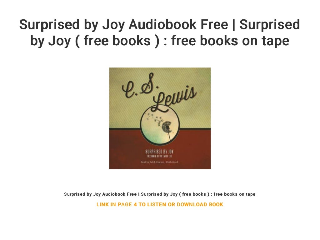 Surprised by Joy Audiobook Free  Surprised by Joy ( free books )  …