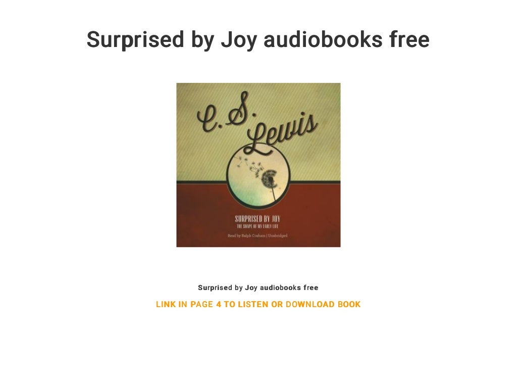 Surprised by Joy audiobooks free