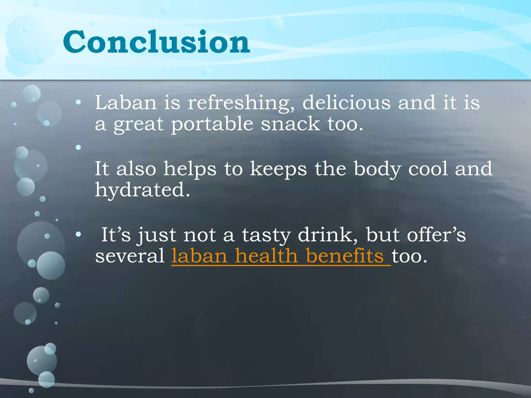 Surprising health benefits of laban | PPTX