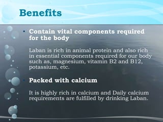 Protein Laban Surprising health benefits of laban | PPTX