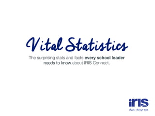 Vital Statistics


The surprising stats and facts every school
leader needs to know about IRIS Connect.
 