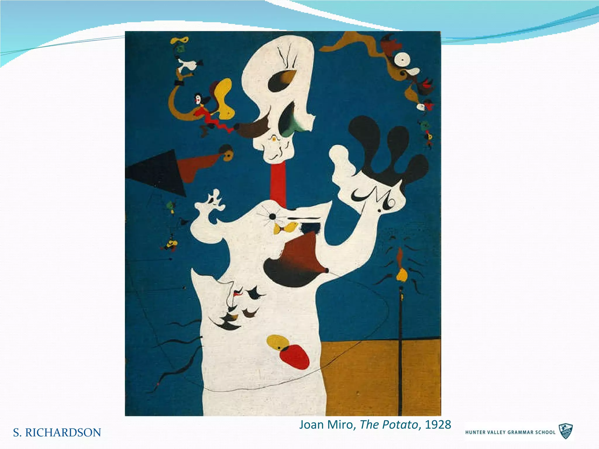 S. RICHARDSON Joan Miro,  The Potato , 1928 