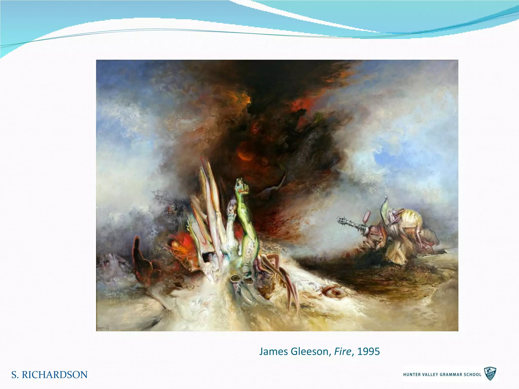 S. RICHARDSON James Gleeson,  Fire , 1995 