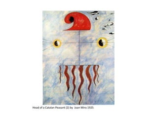 Head of a Catalan Peasant (2) by Joan Miro 1925
 