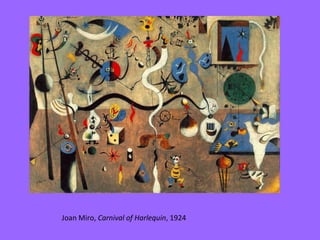 Joan Miro,  Carnival of Harlequin , 1924  