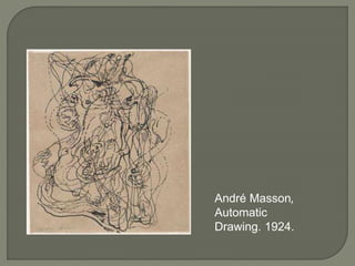 André Masson,
Automatic
Drawing. 1924.
 