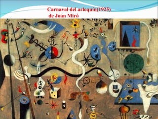 Carnaval del arlequín(1925)  de Joan Miró 