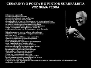 Verdade psicológicaDespir ObjetosDiferente de seu significante2º GuerraMagritte – Valores Pessoais		      Império da Luz