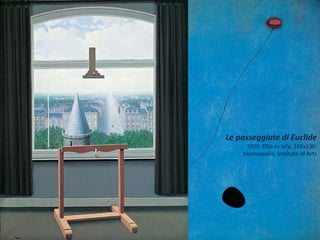 Le passeggiate di Euclide
1955. Olio su tela, 162x130.
Minneapolis, Institute of Arts
 