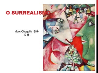 O SURREALISMO
Marc Chagall (1887-
1985)
 