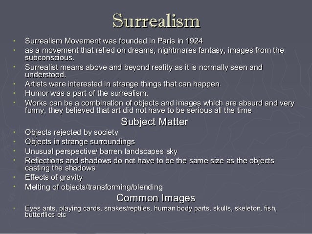 Surrealism powerpoint presentation