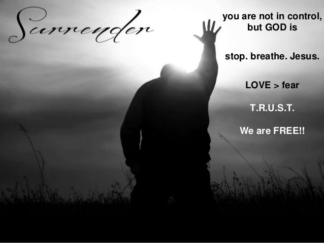 Surrender 2 God, you don't need me, but somehow you want. surrender 2