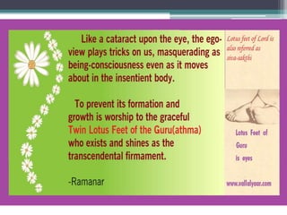 Surrender to lotus feet