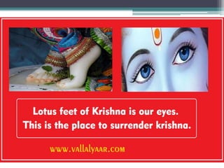 Surrender to lotus feet