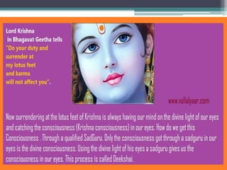 Surrender to lotus feet