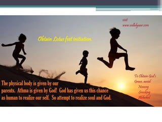 Surrender to lotus feet