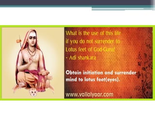 Surrender to lotus feet