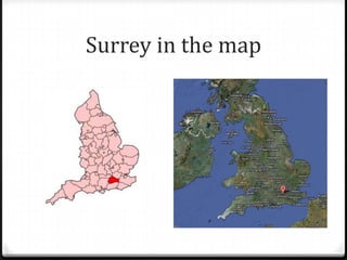Surrey in the map
 