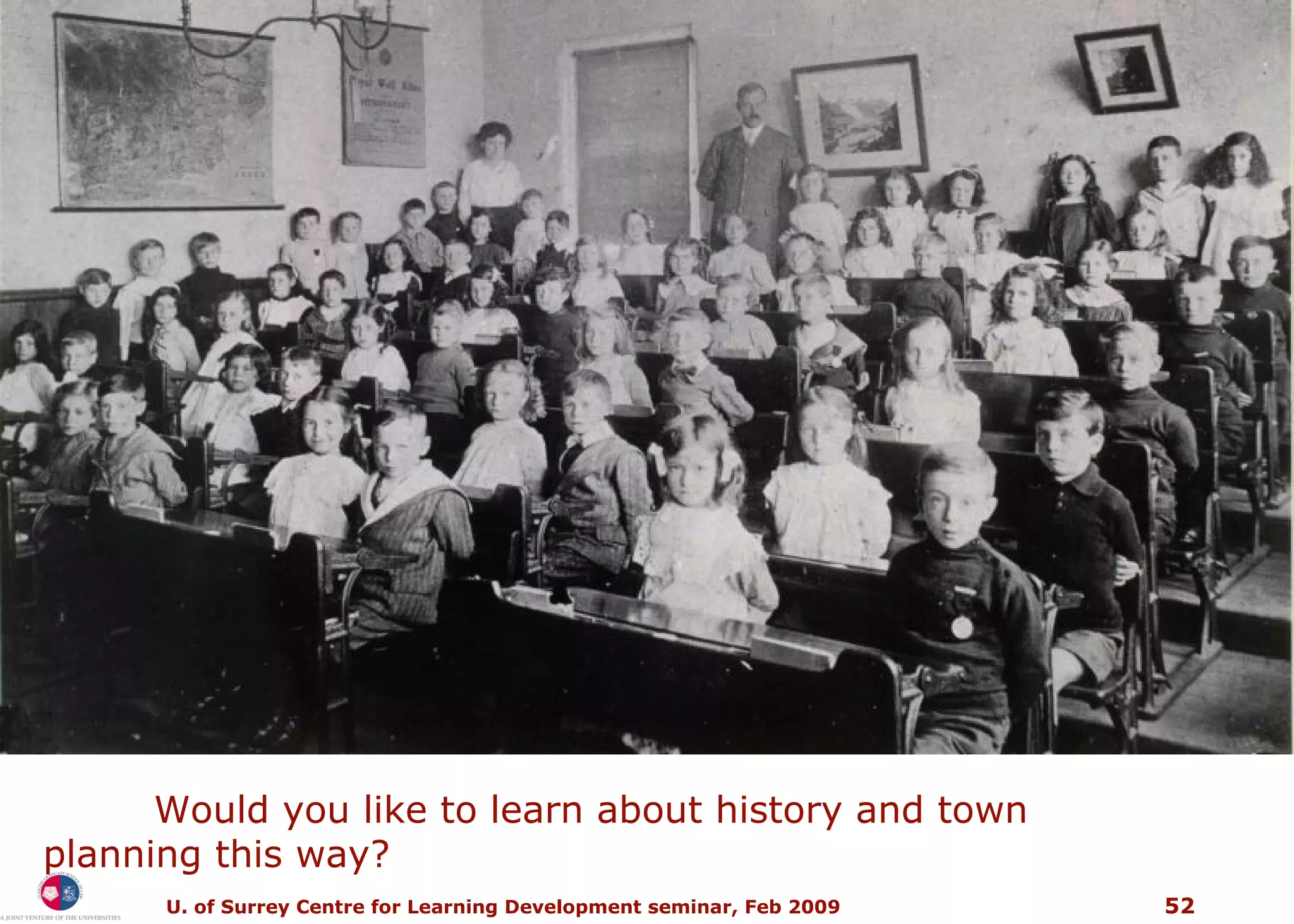 Would you like to learn about history and town  planning this way? 