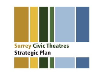 Surrey Civic Theatres
Strategic Plan
 