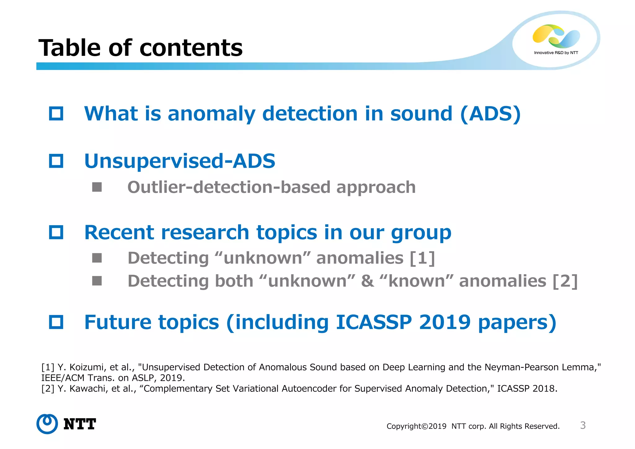 Theory and Methods for Unsupervised Anomaly Detection in Sounds Based ...