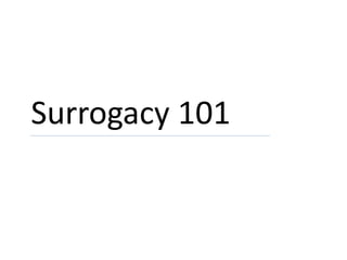 Surrogacy 101
Men Having Babies NYC Conference
November 2014
 