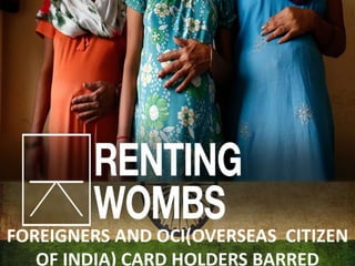 FOREIGNERS AND OCI(OVERSEAS CITIZEN
OF INDIA) CARD HOLDERS BARRED
 