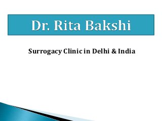 Surrogacy Clinic in Delhi & India
 
