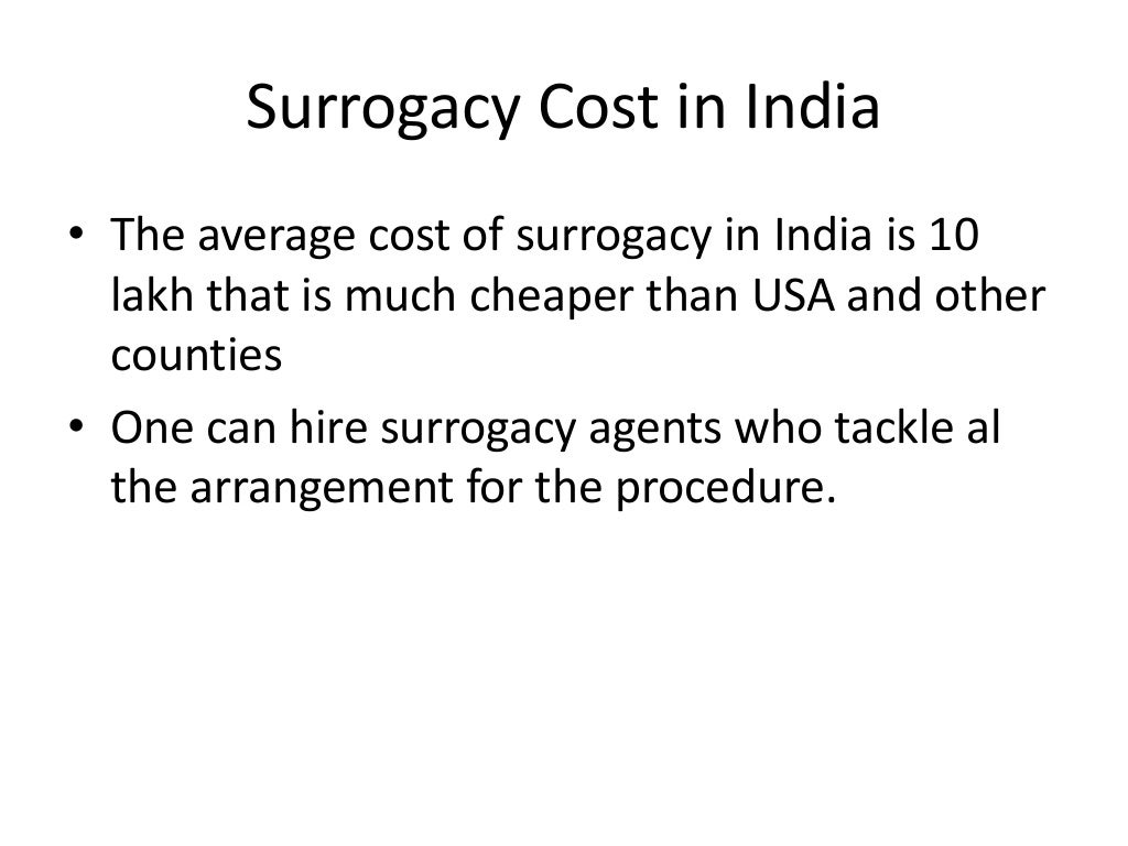 Surrogacy Cost In India