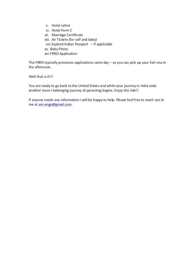 c frro for form Surrogacy citizens Checklist US for