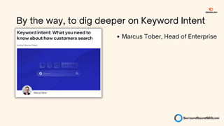 By the way, to dig deeper on Keyword Intent
Marcus Tober, Head of Enterprise
 