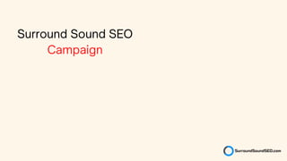 Surround Sound SEO
Campaign
 