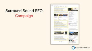 Surround Sound SEO
Campaign
 