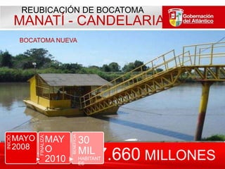 SANTA LUCÍA- CARR.ORIENTALASÍ QUEDÓ$7.593 MILLONES EJECUTADO