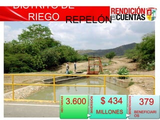 REHABILITACIÓN CONDUCCIÓNCAMPO DE LA CRUZ - BOHÓRQUEZINVERSION $ 38 MILLONES