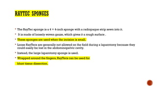 SUR SPONGES, types and hemostatics ,its uses 8 (1).pptx
