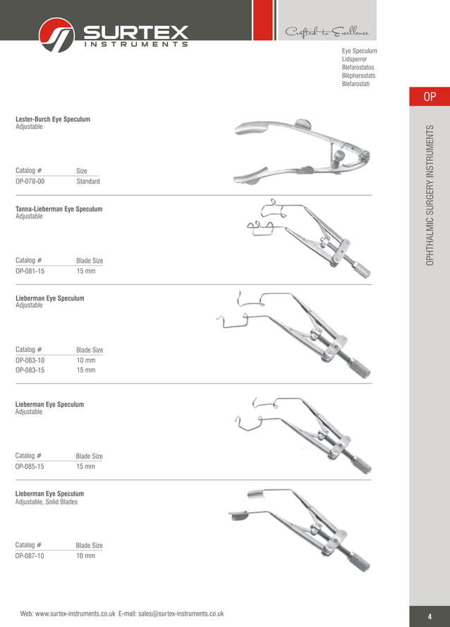 OPHTHALMIC SURGERY INSTRUMENTS | PDF